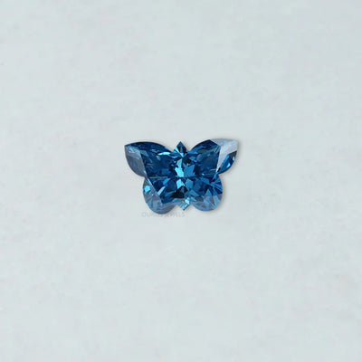 Diamant de laboratoire de 0,55 carat de forme papillon bleu