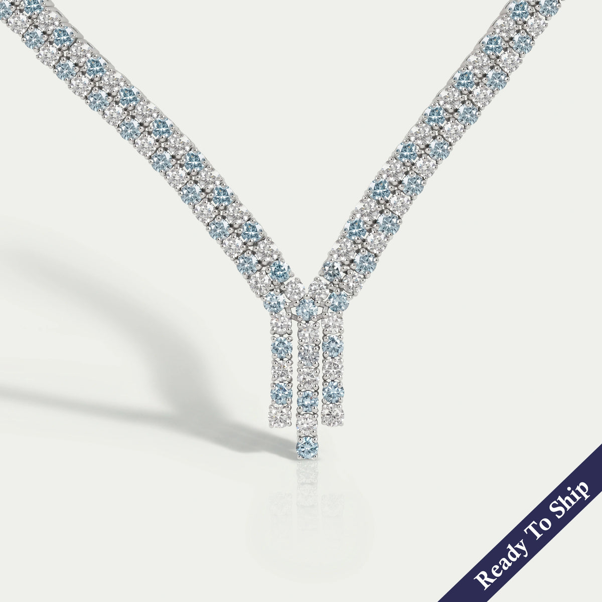 Round Cut Diamond Bridal Necklace Necklaces