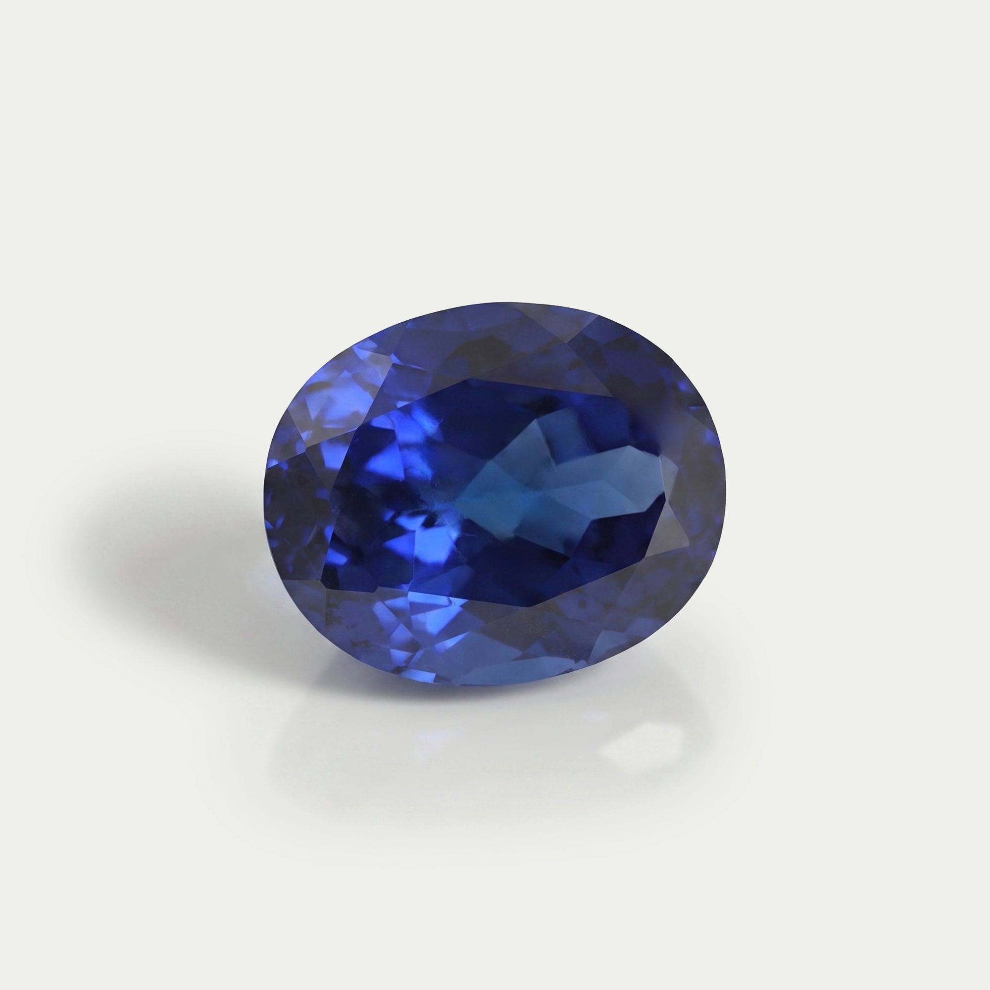 Blue Sapphire Oval Cut Lab Grown Gemstone Loose