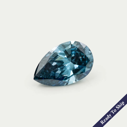 Diamant de laboratoire taille poire ancienne - Certifié