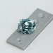 fancy vivid bluish green cushion cut lab created diamond on matte material
