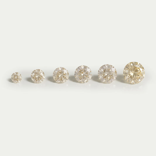 Brilliant Fancy Round Yellow Lab Diamonds Loose