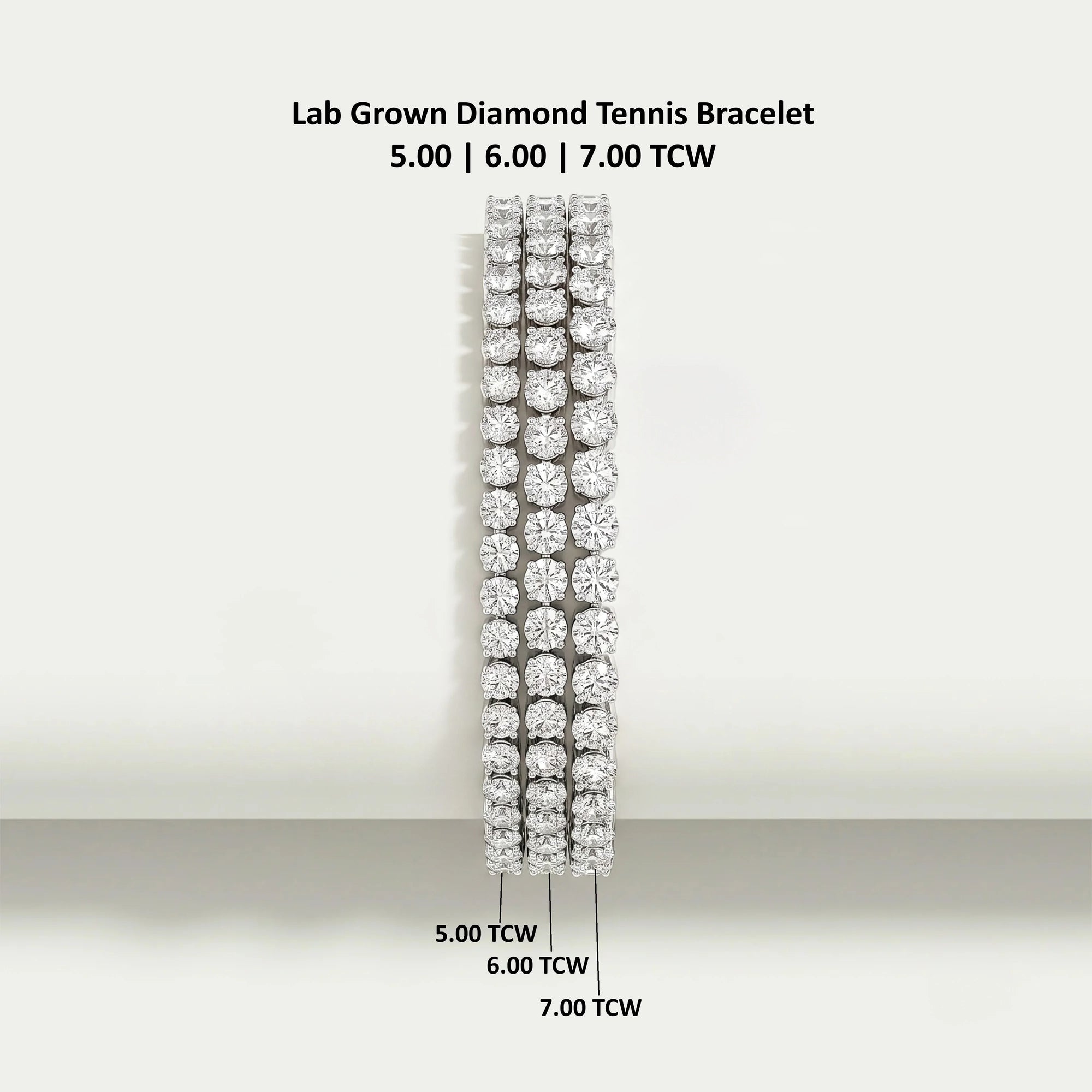 Bracelet de tennis en diamants cultivés en laboratoire