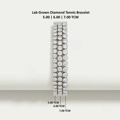 Bracelet de tennis en diamants cultivés en laboratoire