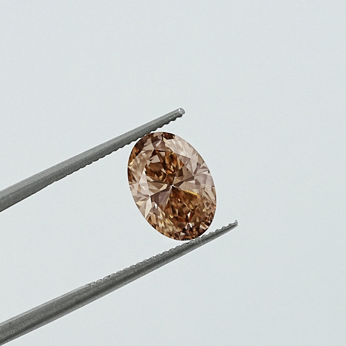 Brown Oval Cut Lab Loose Diamond Loose