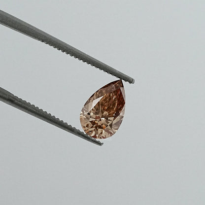 Brown Pear Loose Lab Grown Diamond Loose