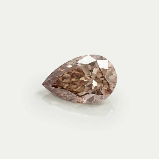 Brown Pear Loose Lab Grown Diamond