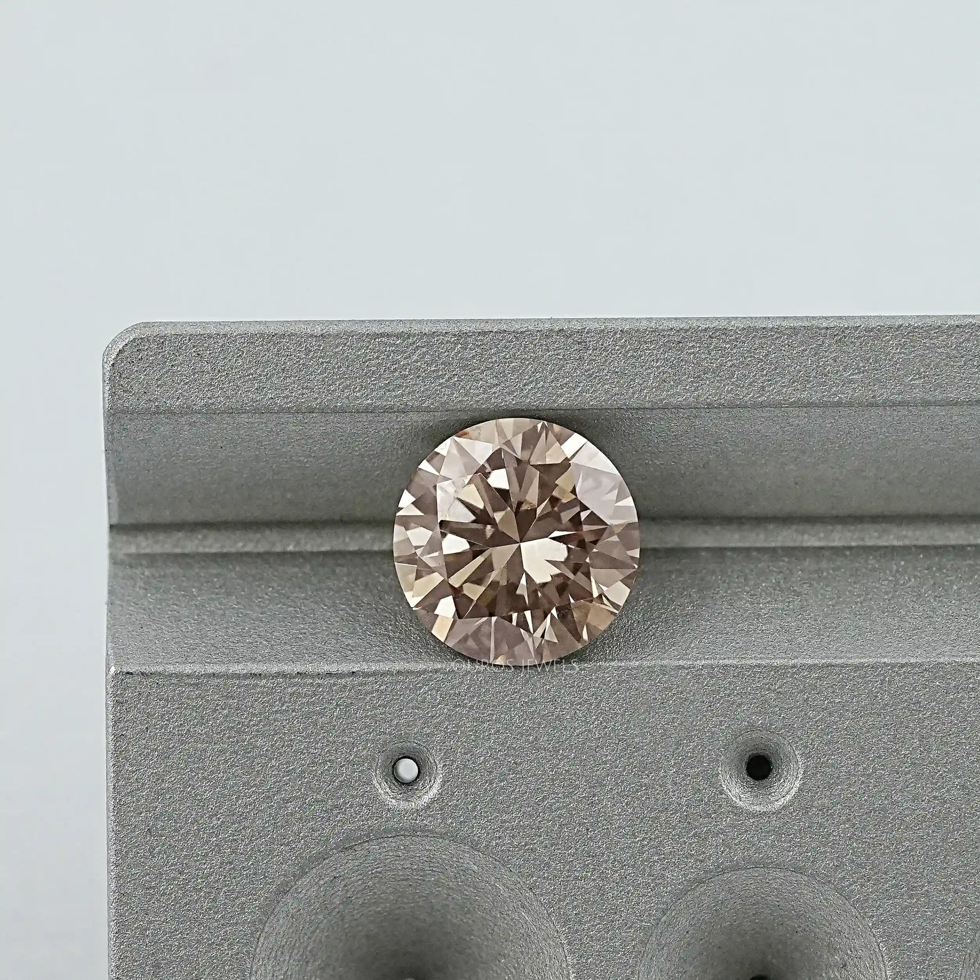 Round Cut Brown Lab Grown Diamond Loose