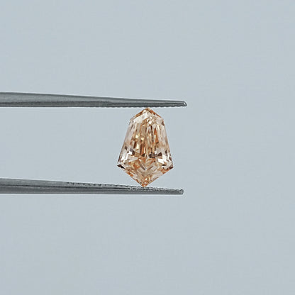 Brown Step Cut Shield Diamond Loose Loose