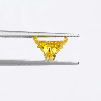 Yellow Bull Cut Lab Grown Diamond