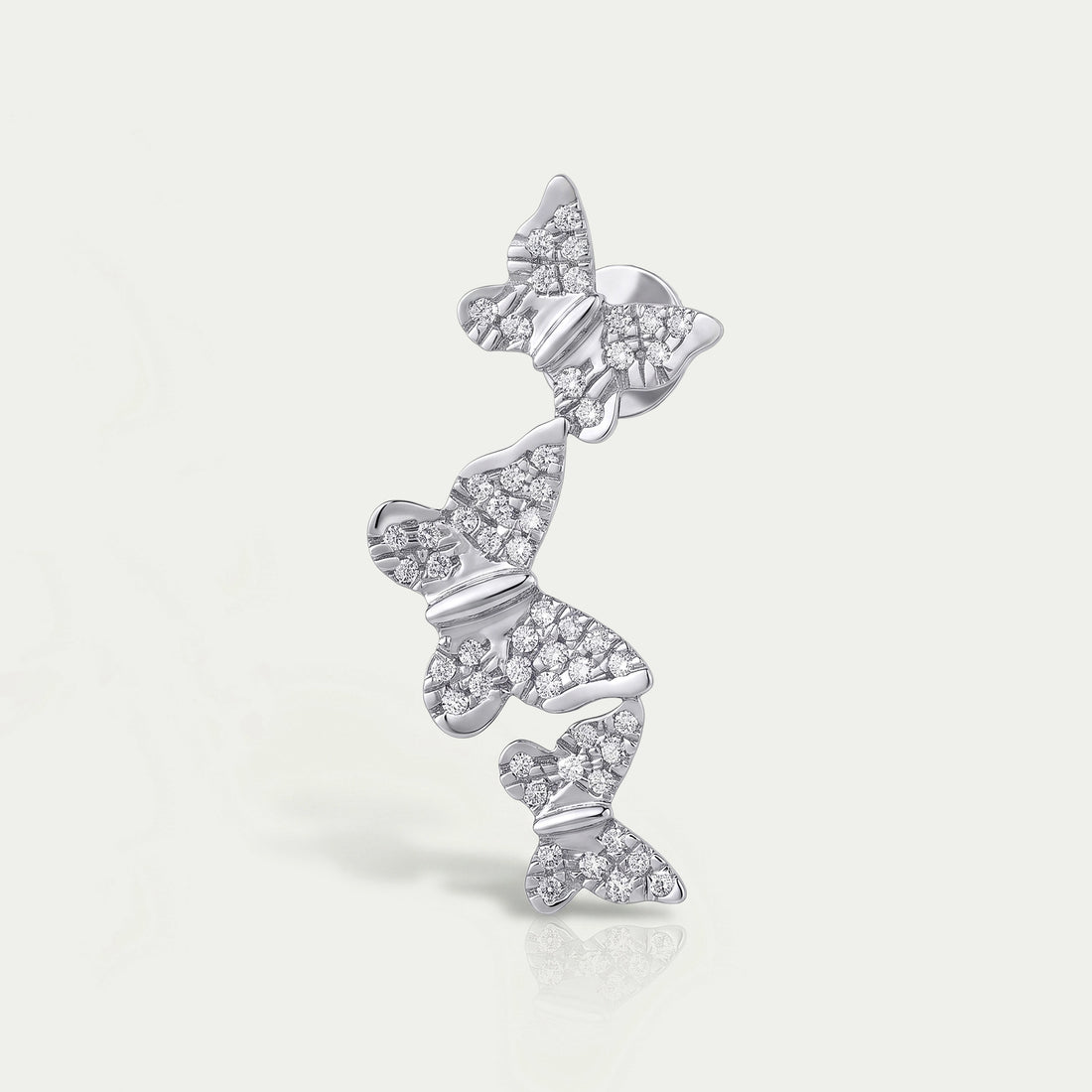 Butterfly Cut Lab Grown Diamond Drop Earrings
