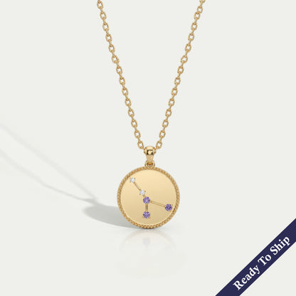 Cancer Zodiac Alexandrite Gemstone Pendant Necklaces