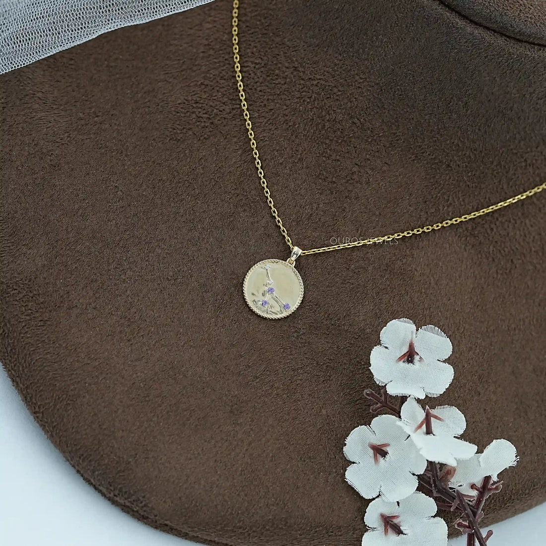 Cancer Zodiac Alexandrite Gemstone Pendant Necklaces