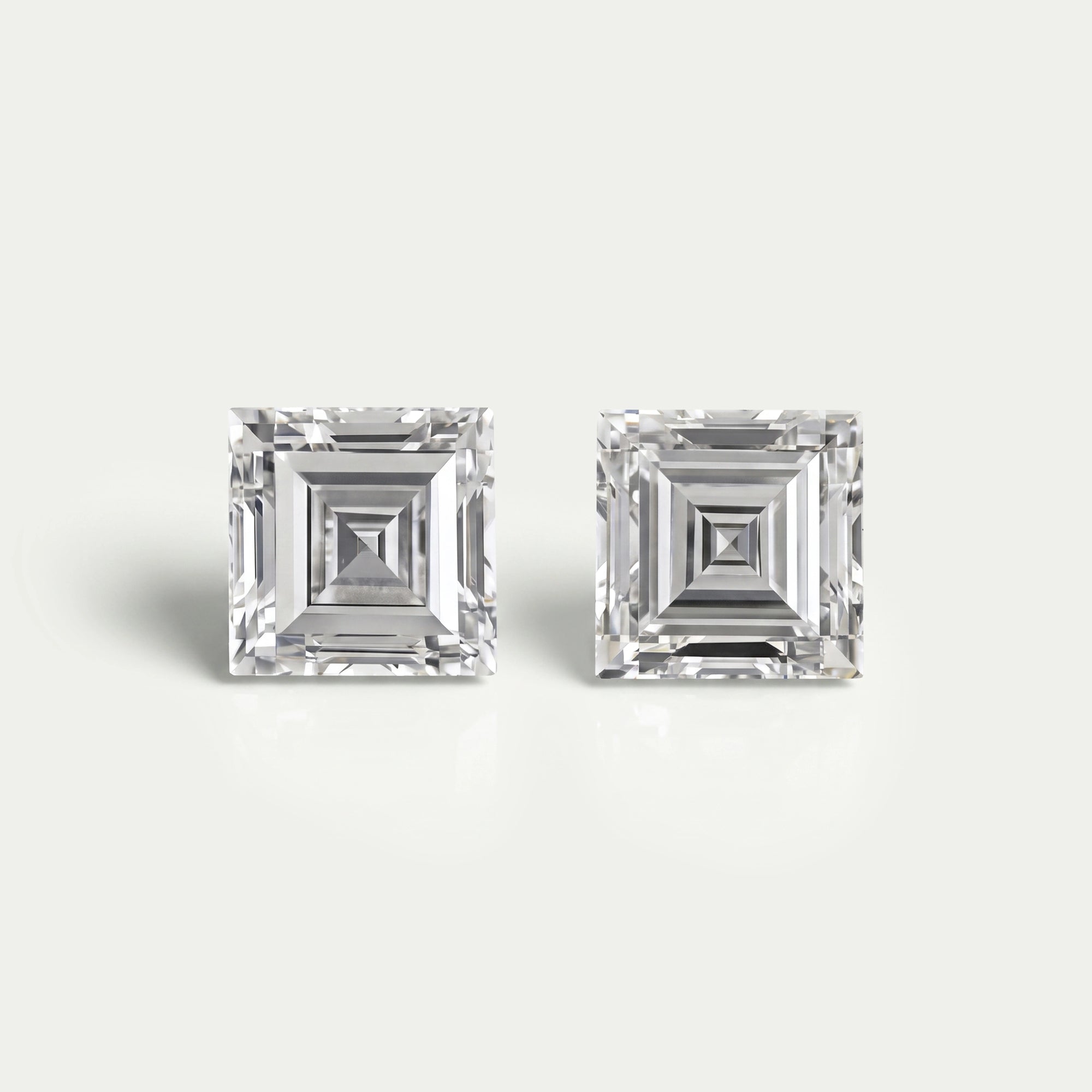 Carre Cut Lab Grown Matching Pair Diamond Loose