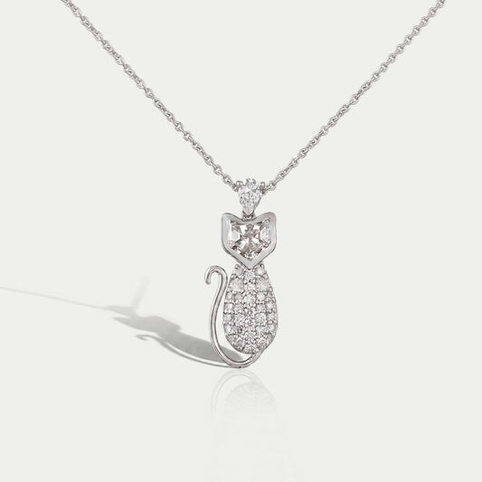 Cat Cut Lab Grown Diamond Pendant Necklaces