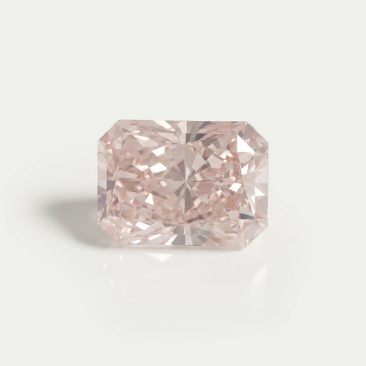 Diamant rose intense taille radiant certifié de 8,04 carats