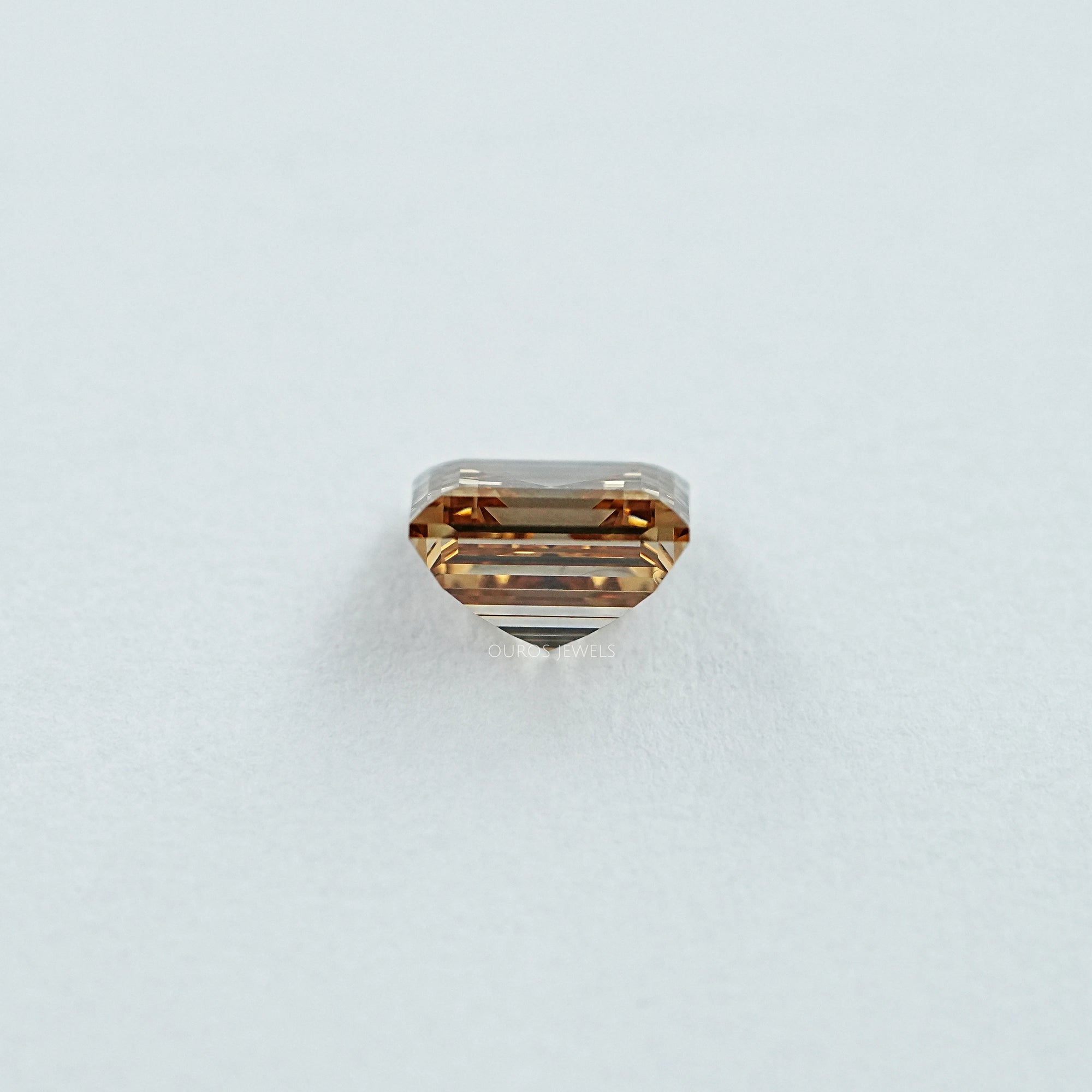 Champagne Carre Cut Lab Grown Diamond Loose