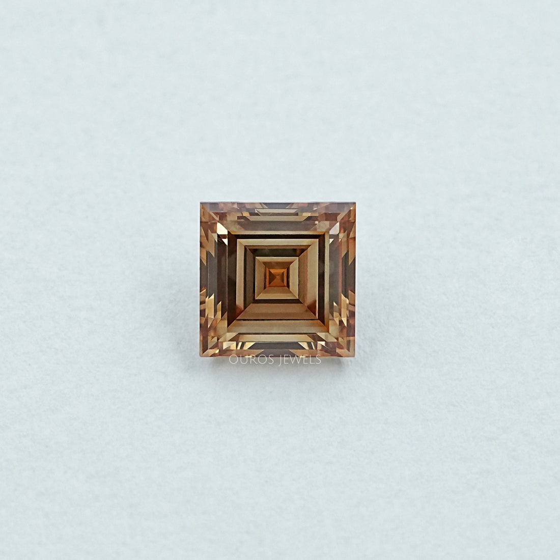 Champagne Carre Cut Lab Grown Diamond Loose