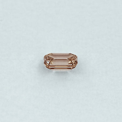 Champagne Emerald Cut Lab Grown Loose Diamond Loose