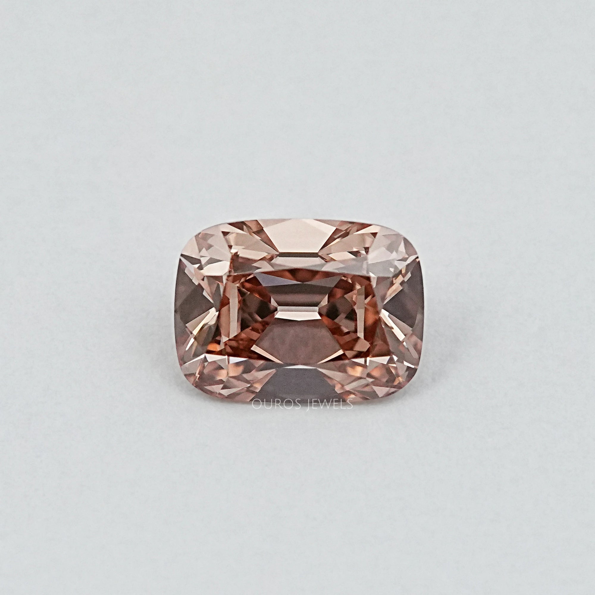 Champagne Old Mine Cushion Cut Lab Diamond Loose