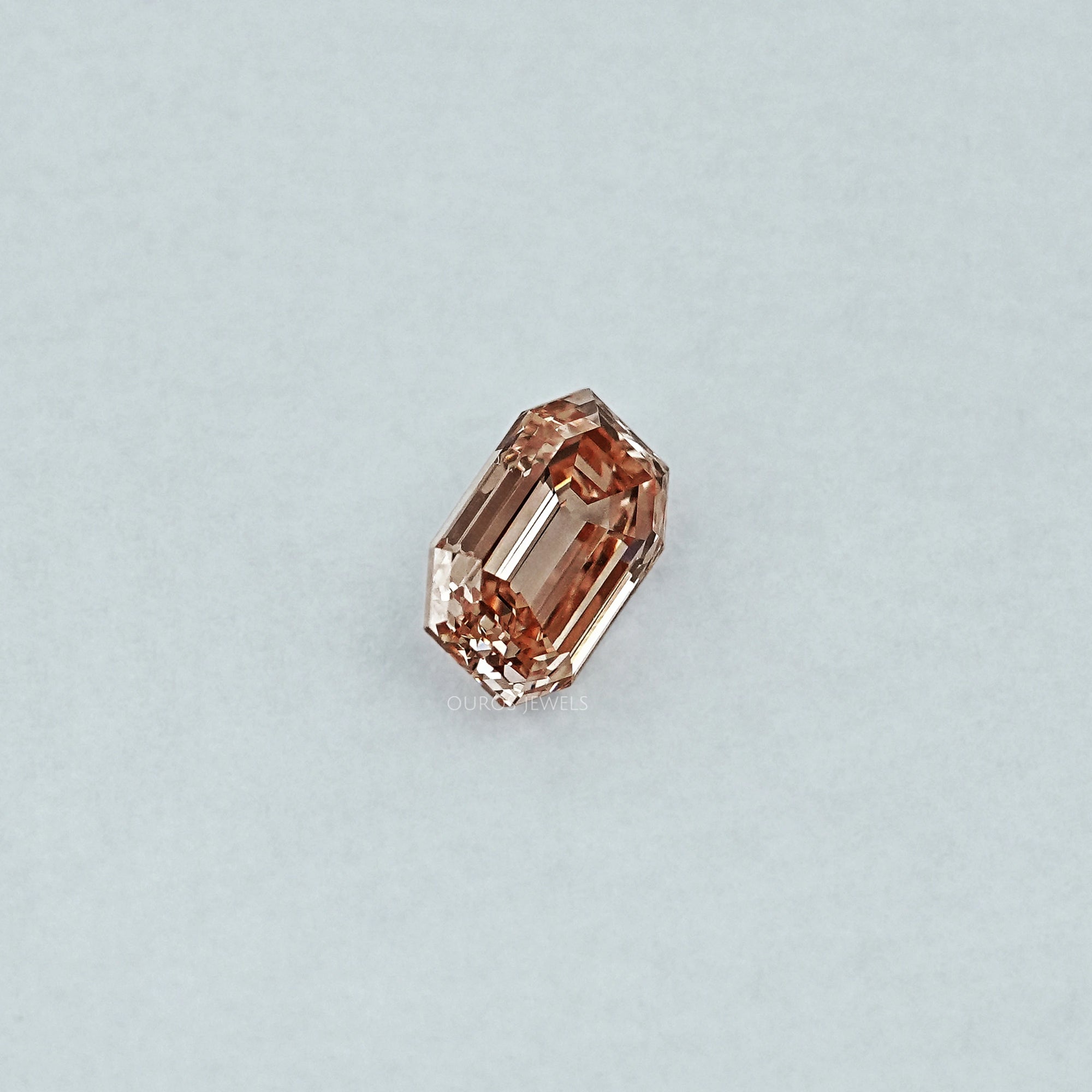 Champagne Old Mine Emerald Lab Grown Diamond Loose