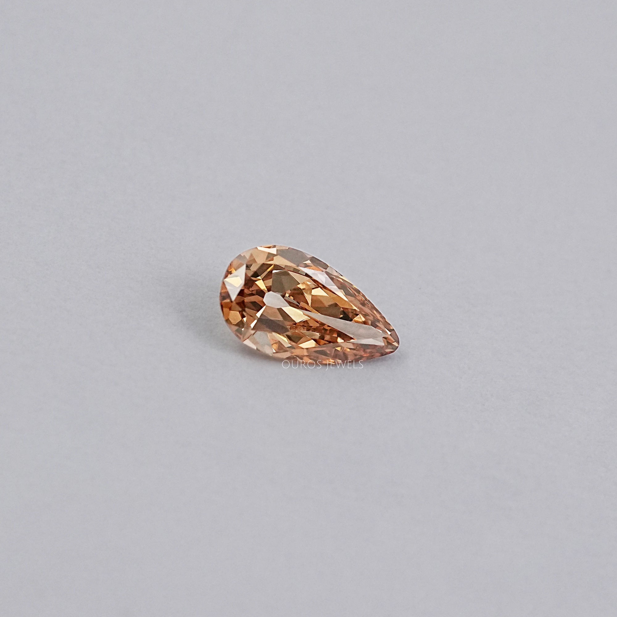 Champagne Old Mine Pear Cut Diamond Loose Loose