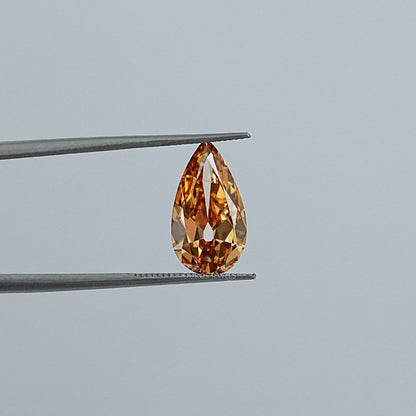 Champagne Old Mine Pear Lab Diamond Loose Loose