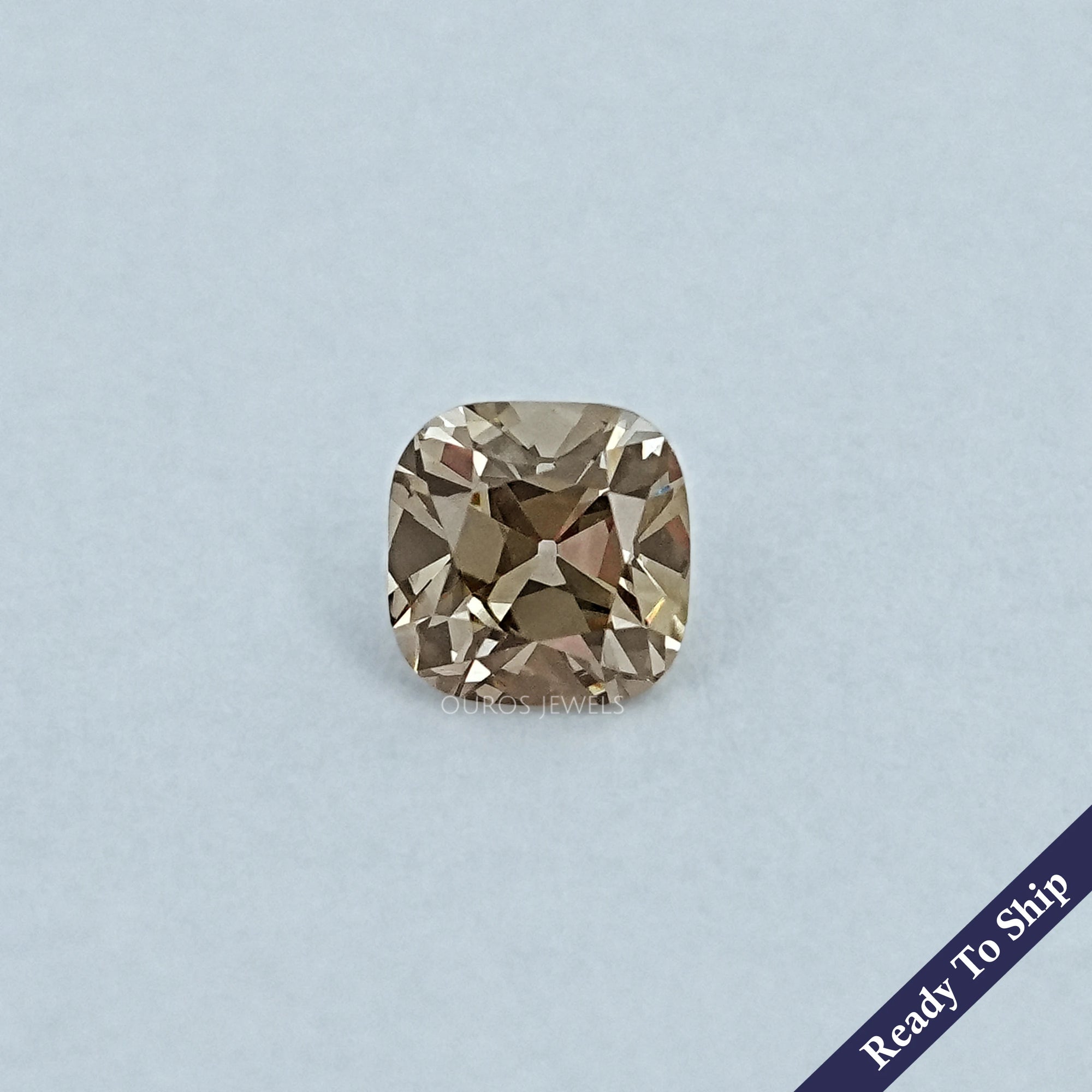 Champagne Square Old Mine Cushion Lab Diamond Loose Loose