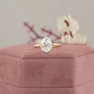 cushion cut solitaire engagement ring 