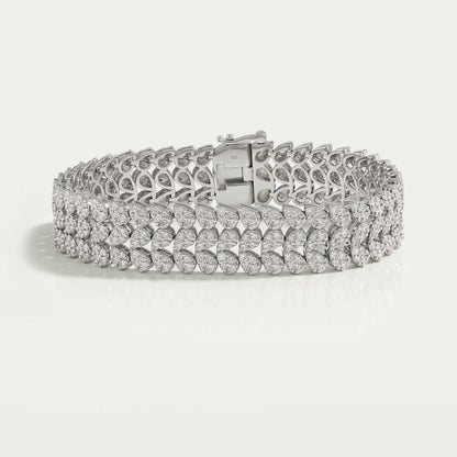 Cluster Diamond Wide Bracelet Bracelet