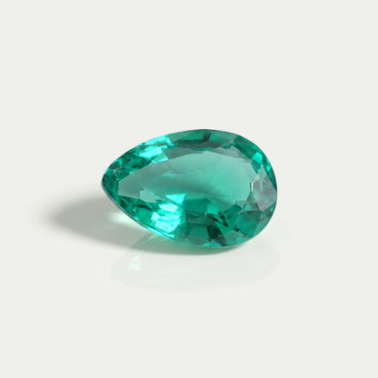 Colombian Green Pear Cut Gemstone
