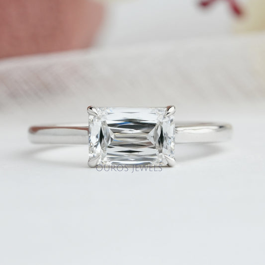 Criss Cut Lab Grown Diamond Solitaire Engagement Ring