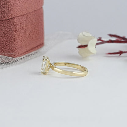 Criss Cut Lab Grown Diamond Solitaire Ring Ring