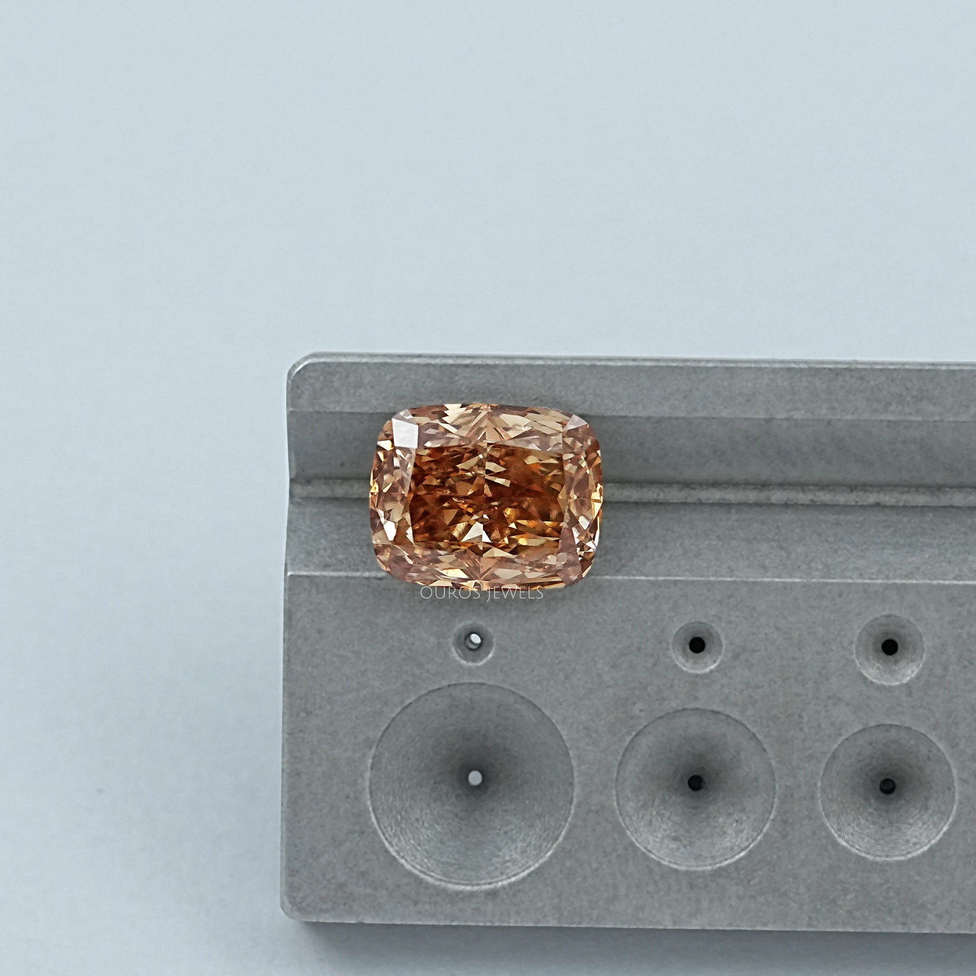 Crushed Ice Cushion Cut Champagne Loose Diamond Loose