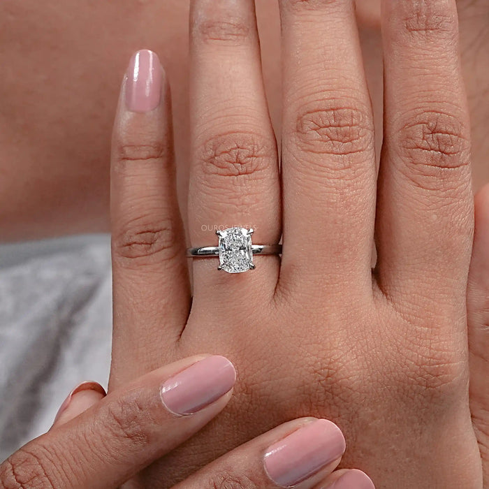 IGI Certified Cushion Cut Engagement Ring