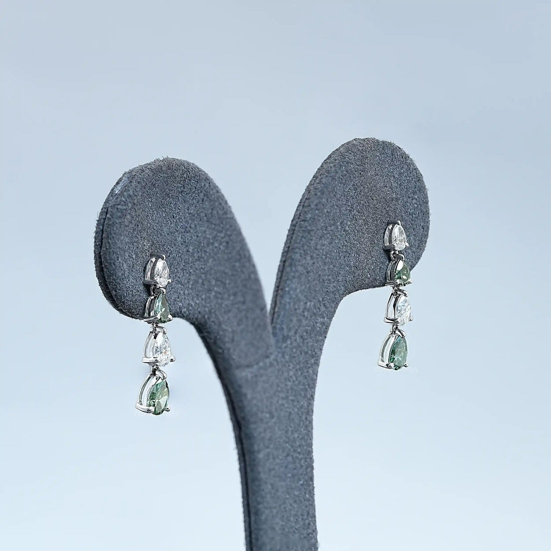 Pear Cut Lab Diamond Dangle Earrings Earrings