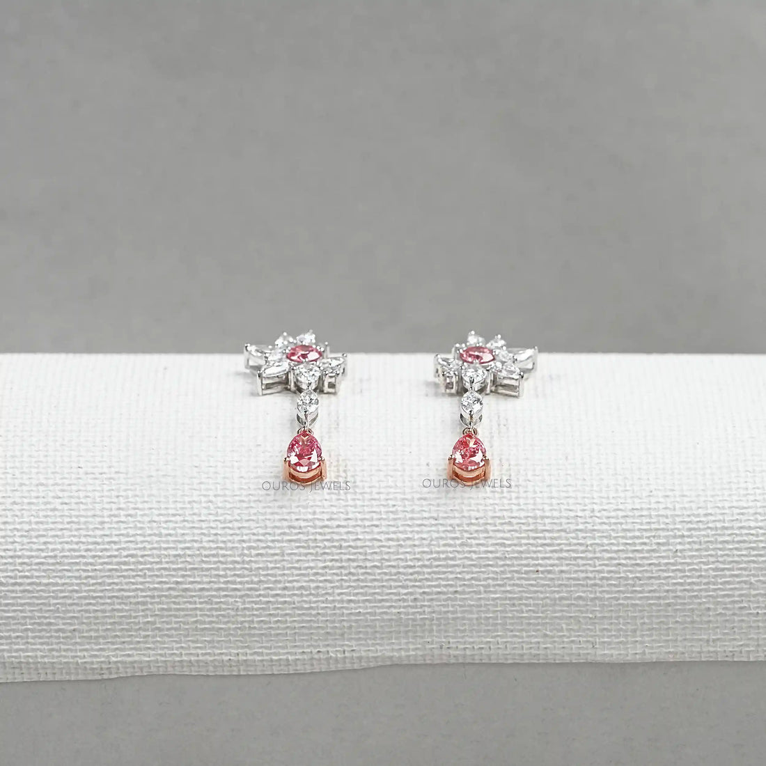 Multi Shape Lab Diamond Cluster Earrings Earrings