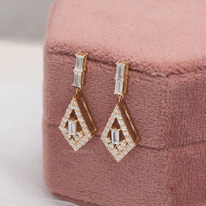 [Lab Grown Diamond Earrings]-[Ouros Jewels]