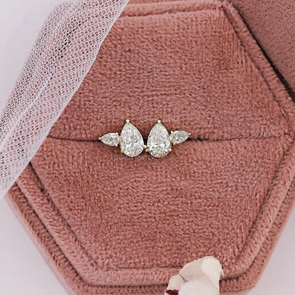 Toi Et Moi Pear Lab Diamond Stud Earrings Earrings