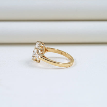 Dutch Marquise Cut Three Stone Engagement Ring Ring