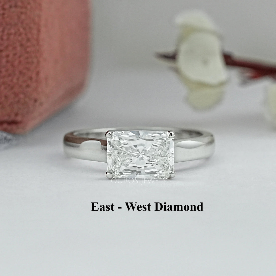 Radiant Lab Diamond Solitaire Engagement Band Ring