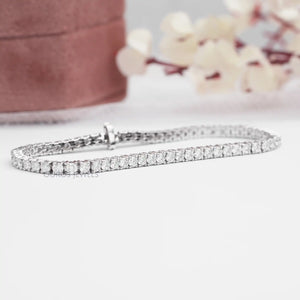 Bracelet de tennis en diamants cultivés en laboratoire