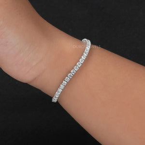 Bracelet de tennis en diamants cultivés en laboratoire