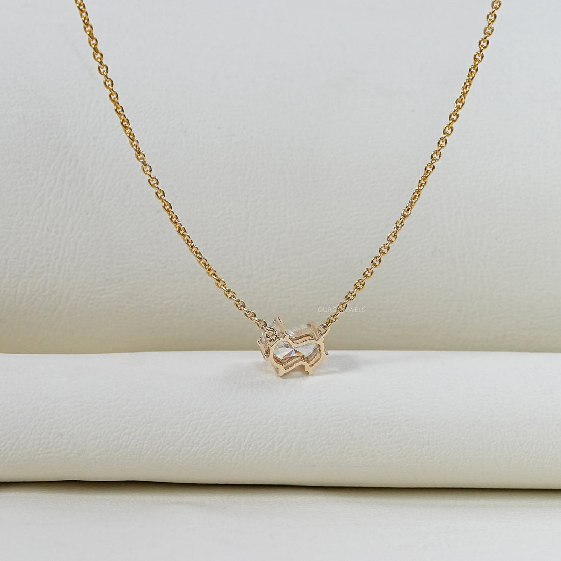 Antique Pomeranian Diamond Bezel Set Solitaire Pendant