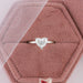 heart cut lab grown diamond solitaire proposal ring in jewelry box
