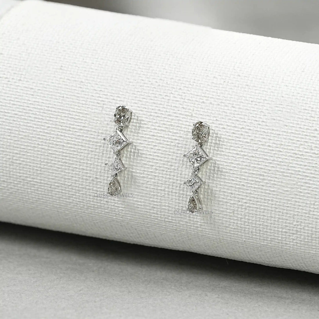 Multi Shape Lab Diamond Drop Earrings Earring