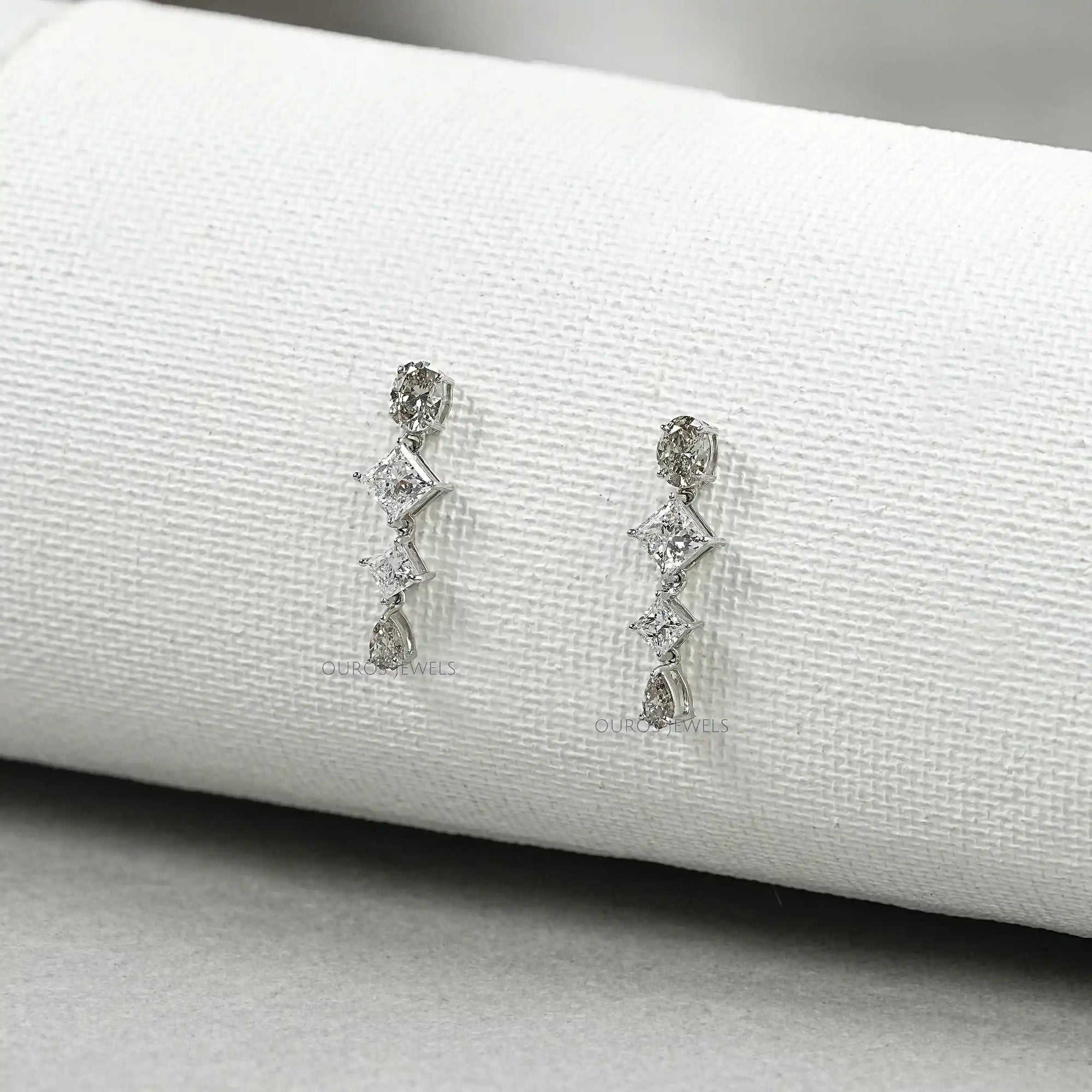 Multi Shape Lab Diamond Drop Earrings Earring