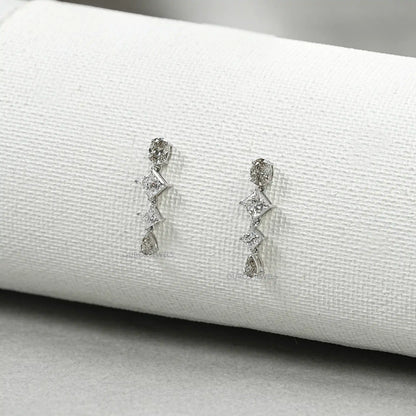 Multi Shape Lab Diamond Drop Earrings Earring