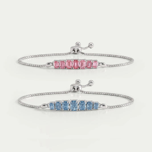 Fancy Color Diamond Chain Bracelet