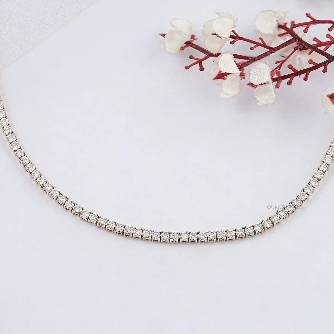 Round Cut Lab Grown Diamond Stunning Necklace Necklaces